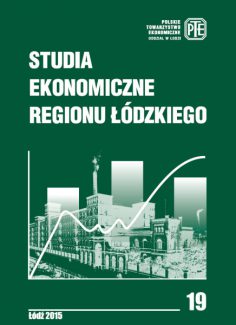Studia Ekonomiczne Regionu Łódzkiego nr 19 / 2015