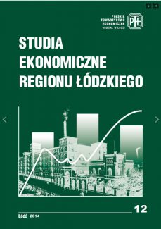 Studia Ekonomiczne Regionu Łódzkiego nr 12 / 2014