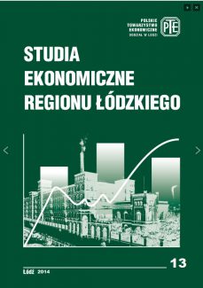 Studia Ekonomiczne Regionu Łódzkiego nr 13 / 2014